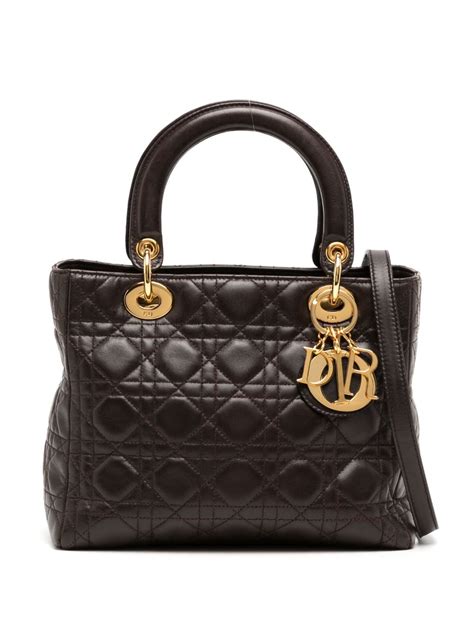 dior handbags used|pre owned lady dior bag.